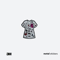 ملصق معدني الطب