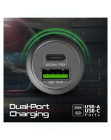 شاحن سيارة, Promate, USB and Type-C