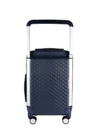 حقيبة سفر جلد كحلي