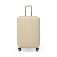 طقم سفر 5 قطع جلد بيج