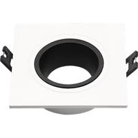 جرم كشاف مفرد بلس متحرك المينيوم ابيض مع اسود مانع...