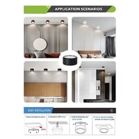 اضاءة سقف اسود كشاف سلندر 9 سم 10 واط إنارة سقف بي...