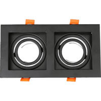 إطار جرم سبوت ثنائي اسود المنيوم متحرك مانع للتوهج...