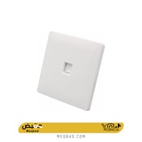 فيش منفذ هاتف مفرد لون ابيض بيانو