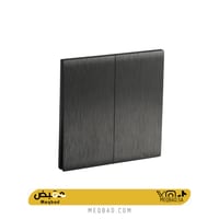 مفتاح ثنائي لون اسود بيانو بلاتيني