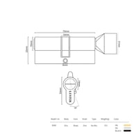 سلندر حمام بدون مفتاح - LUSTER