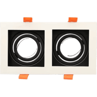 إطار جرم سبوت ثنائي ابيض + اسود المنيوم متحرك مانع...