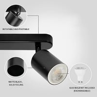 جرم كشاف لطش ترك لايت قاعدة متحركة ثنائي اسود GU10...