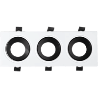 جرم كشاف ثلاثي بلس متحرك المينيوم ابيض مع اسود مان...