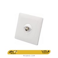 فيش منفذ دش مفرد لون ابيض بيانو توفل