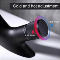 خلاط مغسلة اسود مطفي كوبرا شلال مودرن