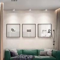 بكج اضاءة سقف لطش اسود كشاف سلندر 9 سم 10 واط × 6...