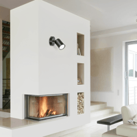 كشاف جرم لطش مفرد شكل ابيض موجهة قاعدة متحركة GU10...