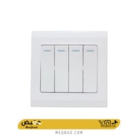 مفتاح رباعي لون ابيض موجي