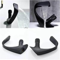 خلاط مغسلة اسود مطفي كوبرا شلال مودرن