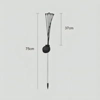 مصابيح حديقة غرس تعمل بالطاقة الشمسية