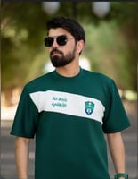 تيشرت نادي الاهلي للون اخضر وابيض- متجر الرياض