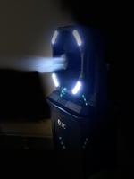 مروحة الرذاذ المتنقلة معى الاضاءة