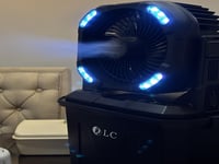 مروحة الرذاذ المتنقلة معى الاضاءة