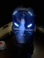 مروحة الرذاذ المتنقلة معى الاضاءة