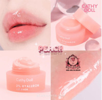 كاثي دول ماسك الشفايف بالهيالورون 2% بنكهة الخوخ -...