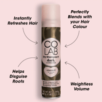 كولاب شامبو جاف مصحح الشعر الداكن بفتامين E