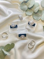 خاتم مطلي مغطى بالزريكون شبيه الألماس فضه عيار 925...