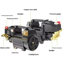 مضخة غسيل ضغط عالي بدينمو شفط وبلف تحكم بالبار