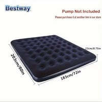 سرير نوم نفخ هوائي مخمل مقاس كبير