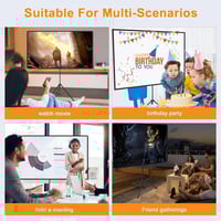 ستارة بروجكتر شاشة عرض 80 بوصة قابلة للفك مع شنطة