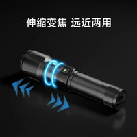 كشاف يدوي بعدستين أبيض و بنفسجي وزوم – للرحلات وكش...