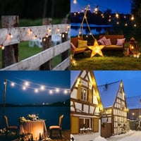 عقد لمبات LED بالطاقة الشمسية والكهرباء 20 متر وري...