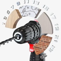 شنطة عدة مع دريل كهربائي لاسلكي بطاريتين