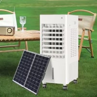 مكيف صحراوي متنقل – يعمل بالطاقة الشمسية والكهرباء