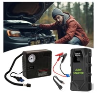 بطارية اشتراك سيارة ومنفاخ كفرات لجميع السيارت