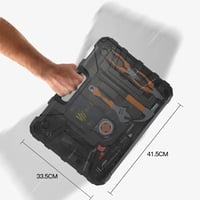 شنطة عدة مع دريل كهربائي لاسلكي بطاريتين