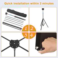 ستارة بروجكتر شاشة عرض 80 بوصة قابلة للفك مع شنطة