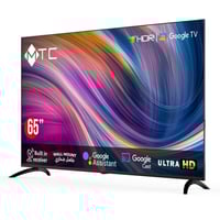 ام تى سى شاشة 65 بوصة دقة UHD نظام تشغيل GOOGLE TV...