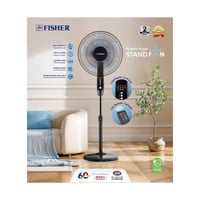 فيشر مروحة ستاند 55 واط - 5 شفرات - 3 سرعات مع ريم...