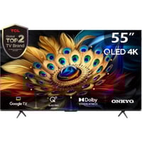 شاشة تي سي ال 55 بوصة اندرويد 4K-QLED رسيفر داخلي...