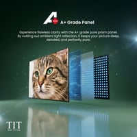 تي اي تي شاشة سمارت 75 بوصة - QLED - 4K UHD - بنظا...