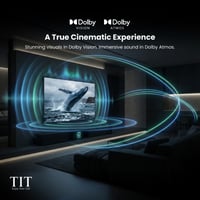 تي اي تي شاشة سمارت 65 بوصة بدقة 4K UHD - نظام أند...