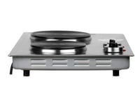 اكسبير موقد كهربائي 2 عين - 2500 واط - استيل - XPH...