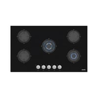 سيمفر موقد غاز من الزجاج - 5 عين - 90 سم - أسود -...