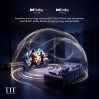 تي اي تي شاشة سمارت 65 بوصة - QLED - 4K UHD - بنظا...