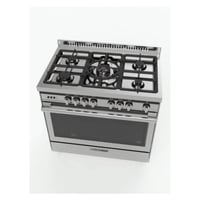 جليم غاز فرن غاز 5 شعلات 60x100 سم مع مقلاة هوائـي...