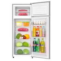 ارو ثلاجة بابين 7.2 قدم مكعب - 204 ليتر - فضي - RO...