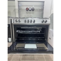 جولدن كتشين فرن غاز 5 شعلات 90سم فضي TOG9450-1