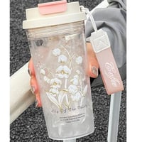 Lily of the Valley Plastic Water Bottle for Girls...