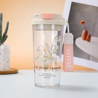 Lily of the Valley Plastic Water Bottle for Girls...